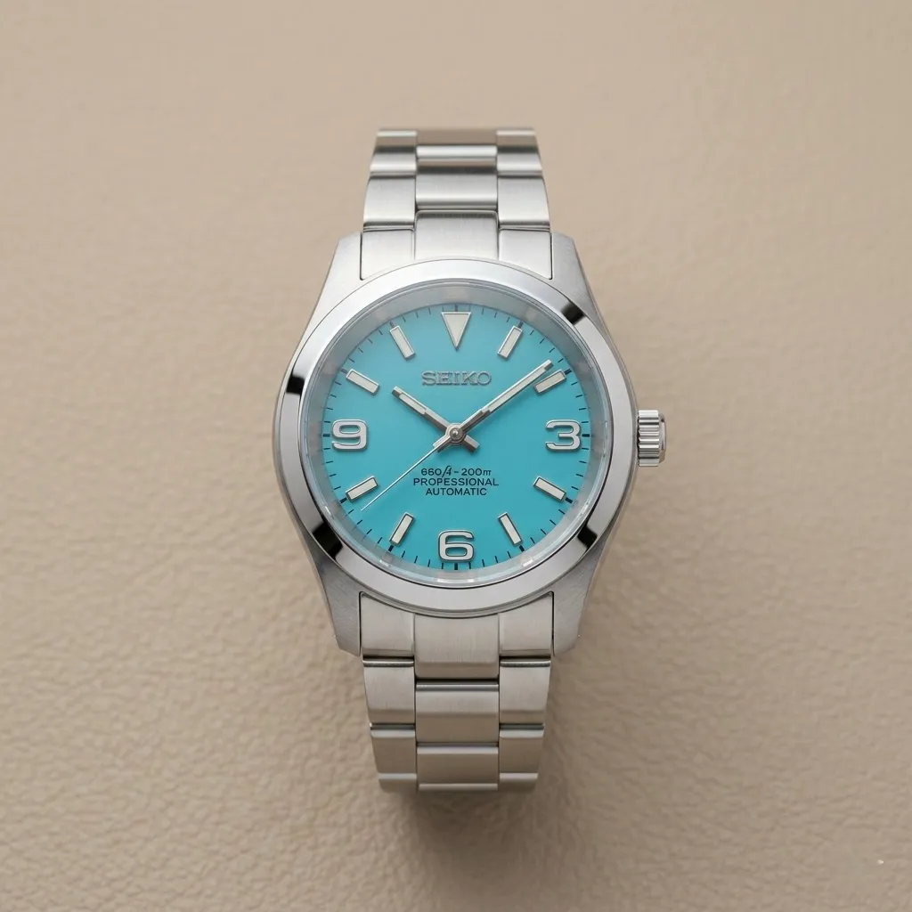 S Mod "Tiffany Explorer" – Turkuaz 3-6-9 Kadran & Oyster Bilezik