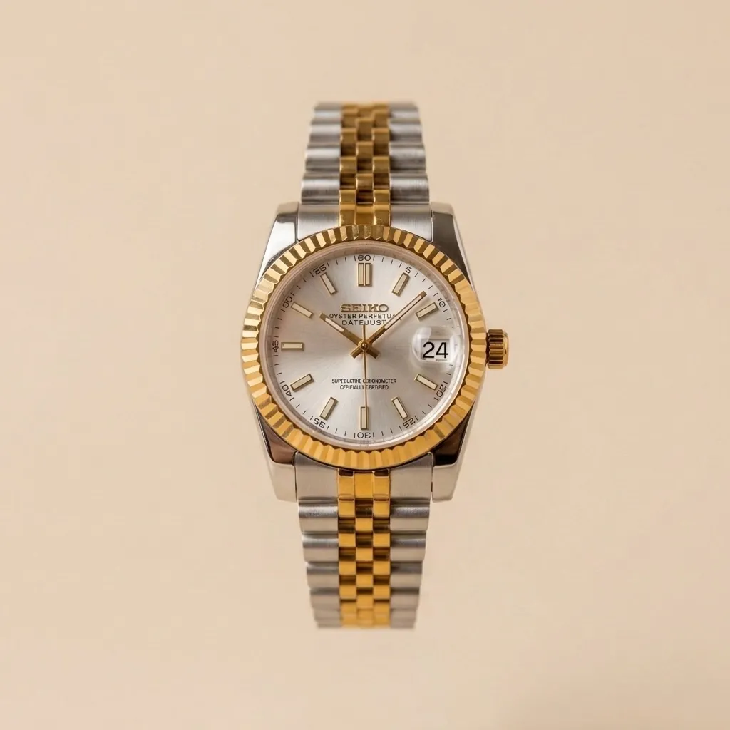 S Mod Datejust "Silver Two-Tone" – Gümüş Kadran & Altın/Çelik Jubilee
