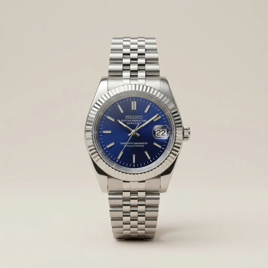 S Mod Datejust "Royal Blue" Datejust – Işınsal Mavi Kadran & Jubilee Bilezik