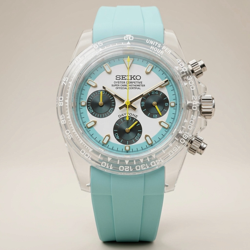 Gym Watch "Crystal Ocean" Chrono – Şeffaf Kasa