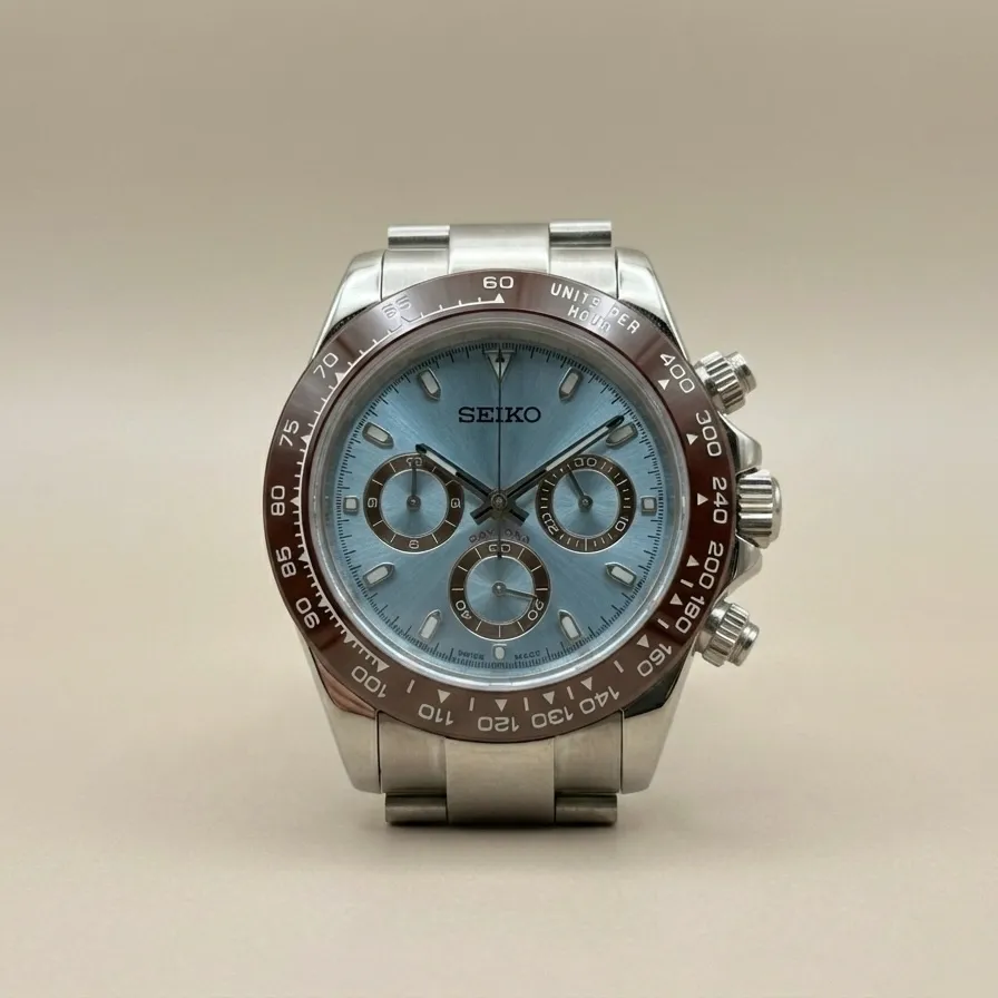 S Mod Daytona Edition – Tam Çelik Kasa & Safir Cam (VK63)