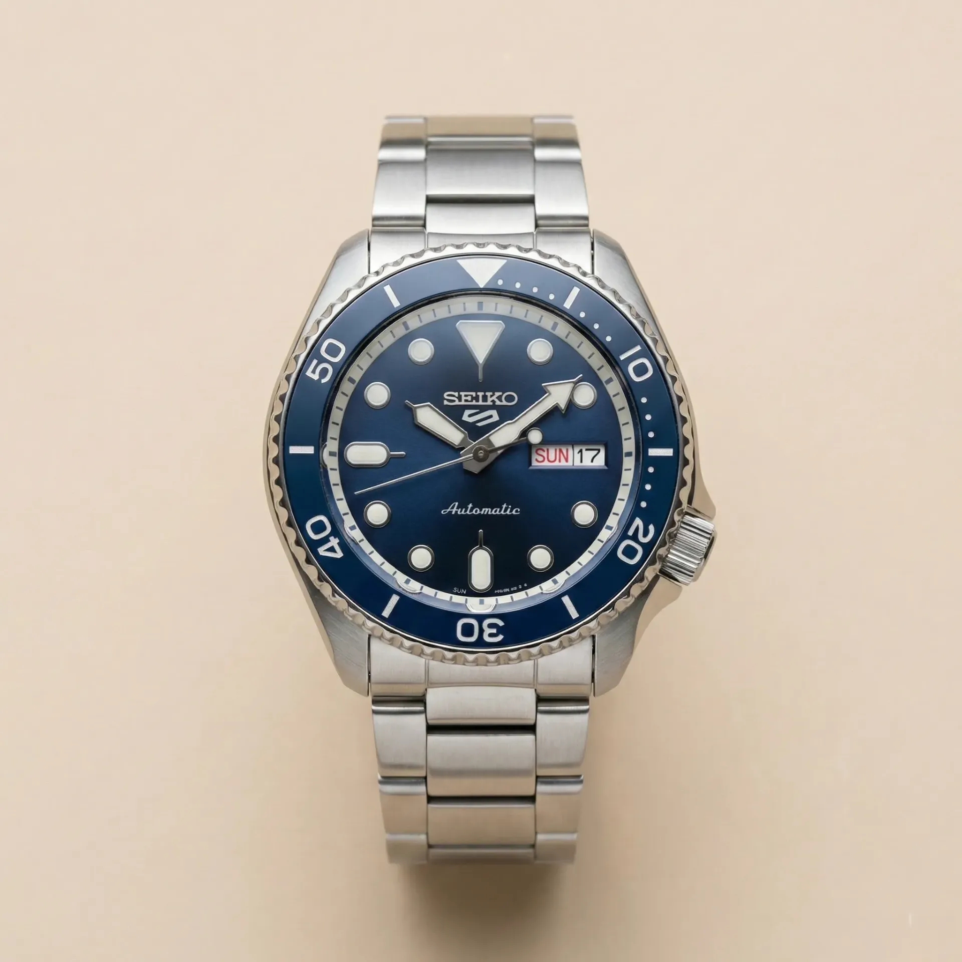 S Mod 5 Sports Style – Ocean Blue Dial and Steel Case (NH36)