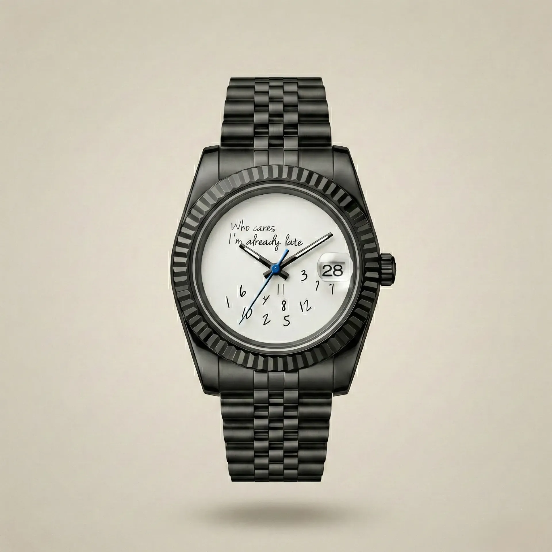 S Mod "Who Cares" Edition – Full Black Kasa & Esprili Kadran